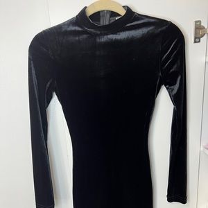 Velvet bodycon dress